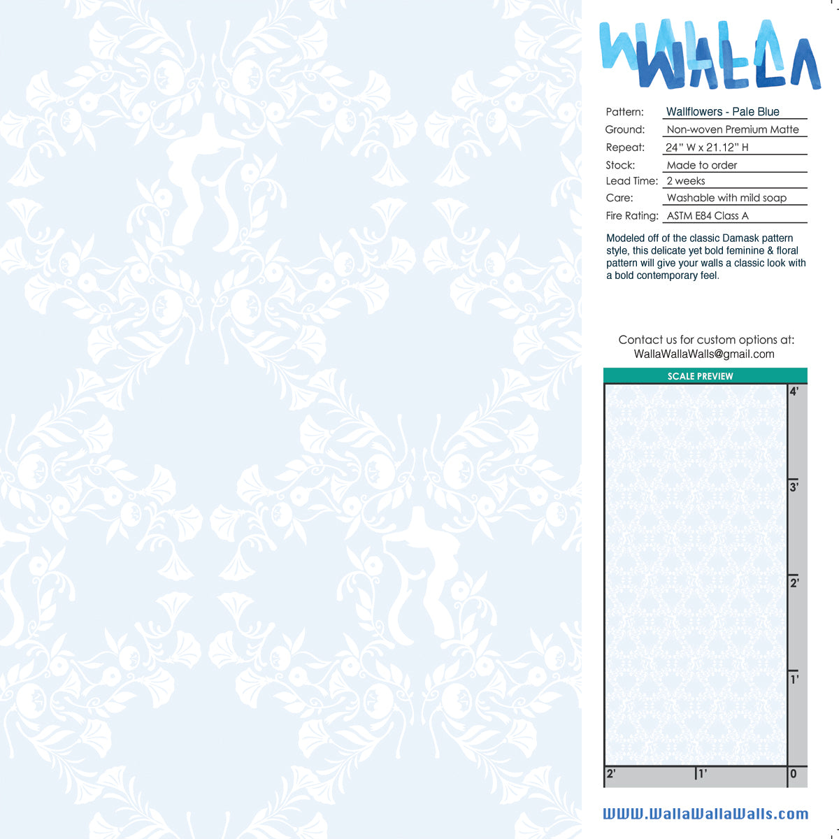 Wallflowers - Pale Blue