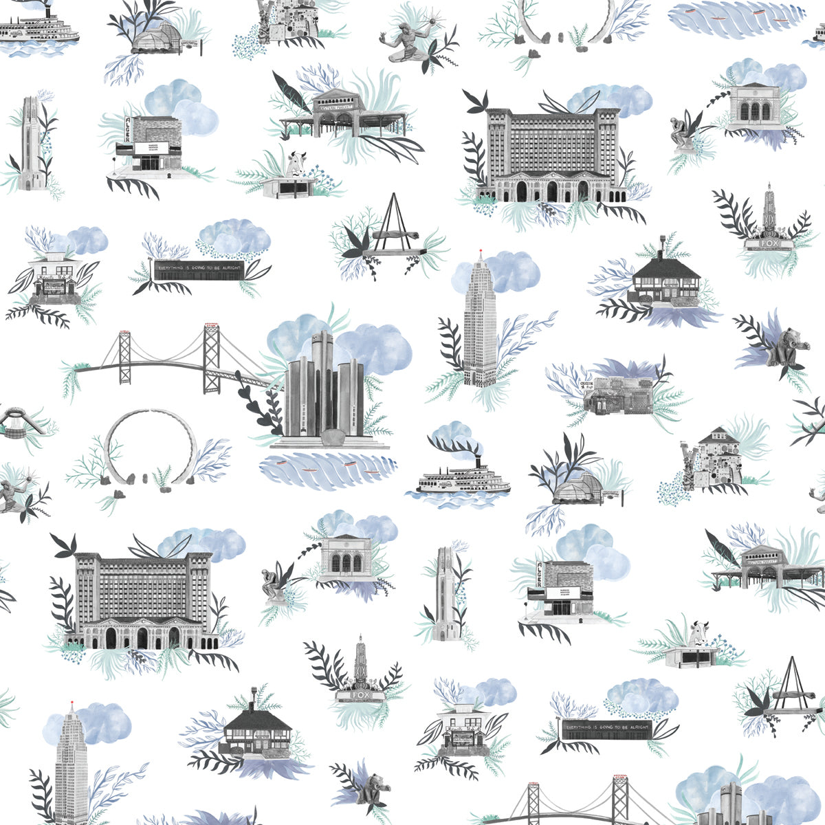 We <3 Detroit - White