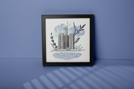 RenCen - 8x8 Print