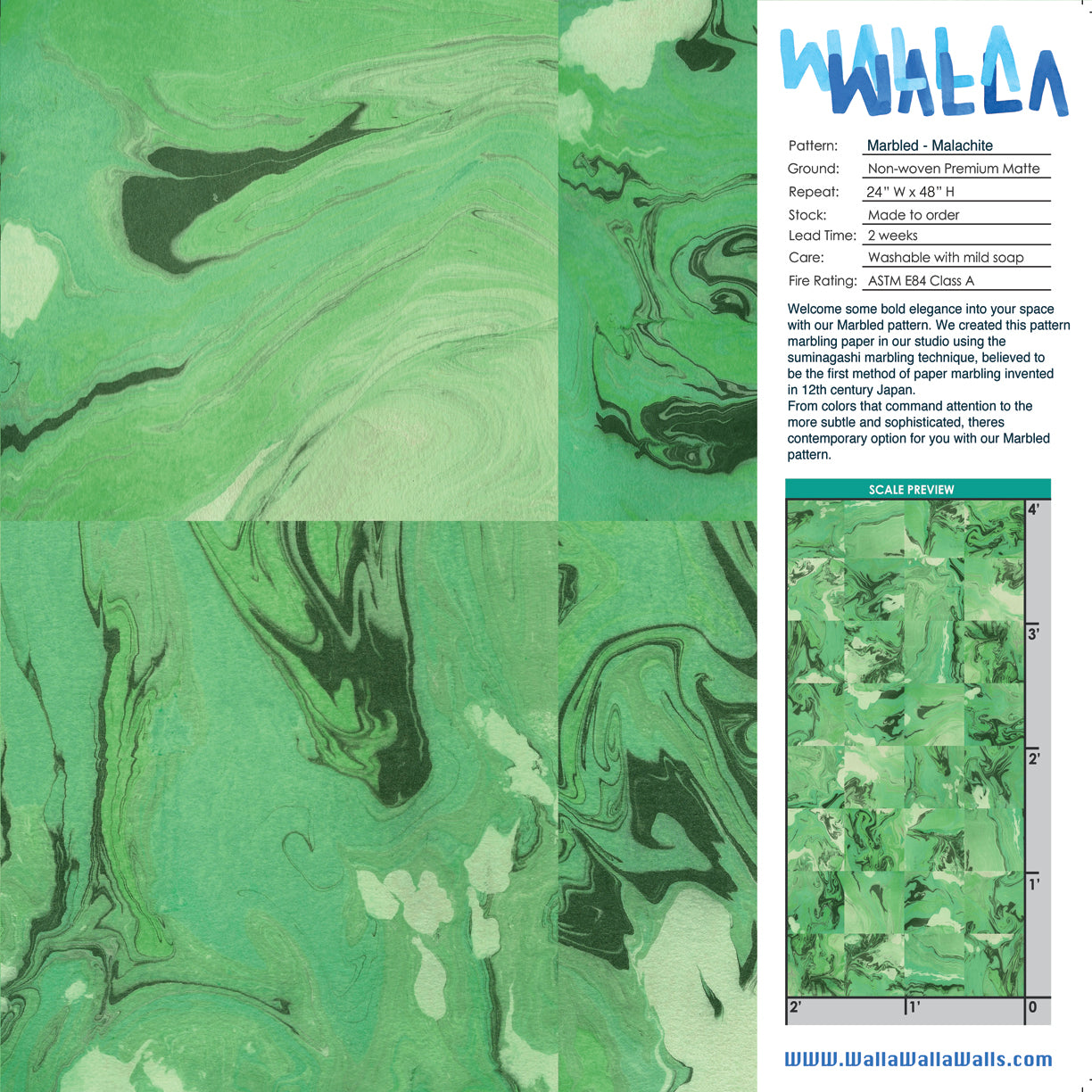 Marbled - Malachite